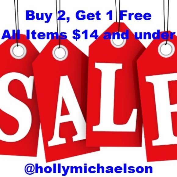 Buy 2, Get 1 Free on Items $14 and Under - Picture 1 of 1